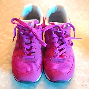 Women's New Balance 574 Sneakers Hot Pink Like New